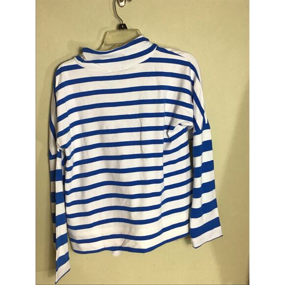 Addison Bay Women Nautical Striped Mock Neck Pullover Sz. XS NWT Beach … - Picture 4 of 12